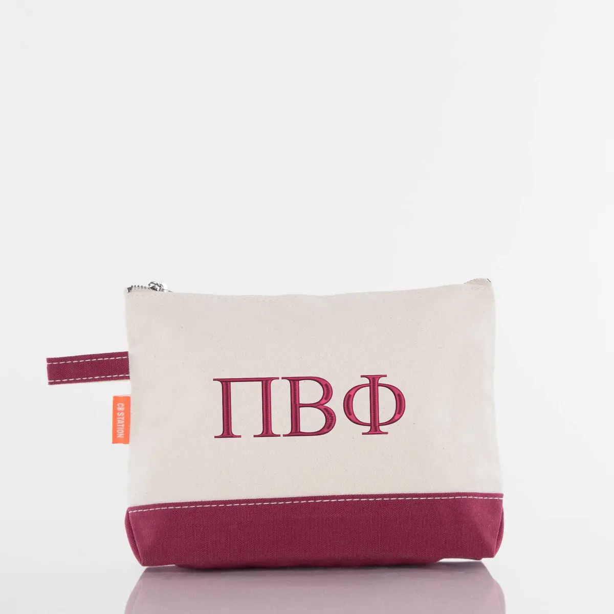 Pi Beta Phi Canvas Cosmetic Bag 1