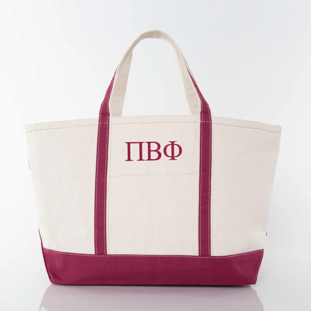 Pi Beta Phi Large Canvas Tote Bag 1