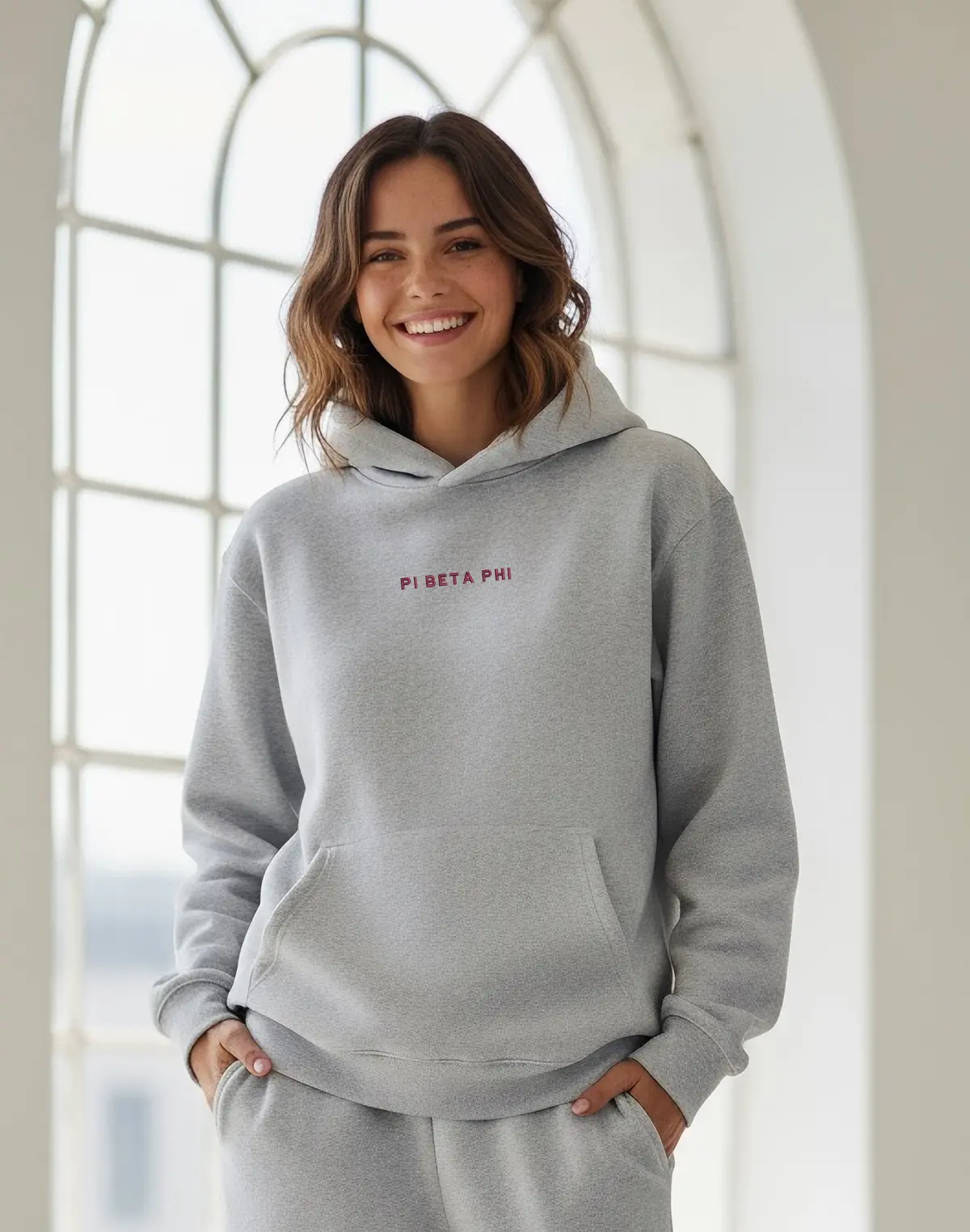 Pi Beta Phi Fave Fit Hoodie - Wordmark 1