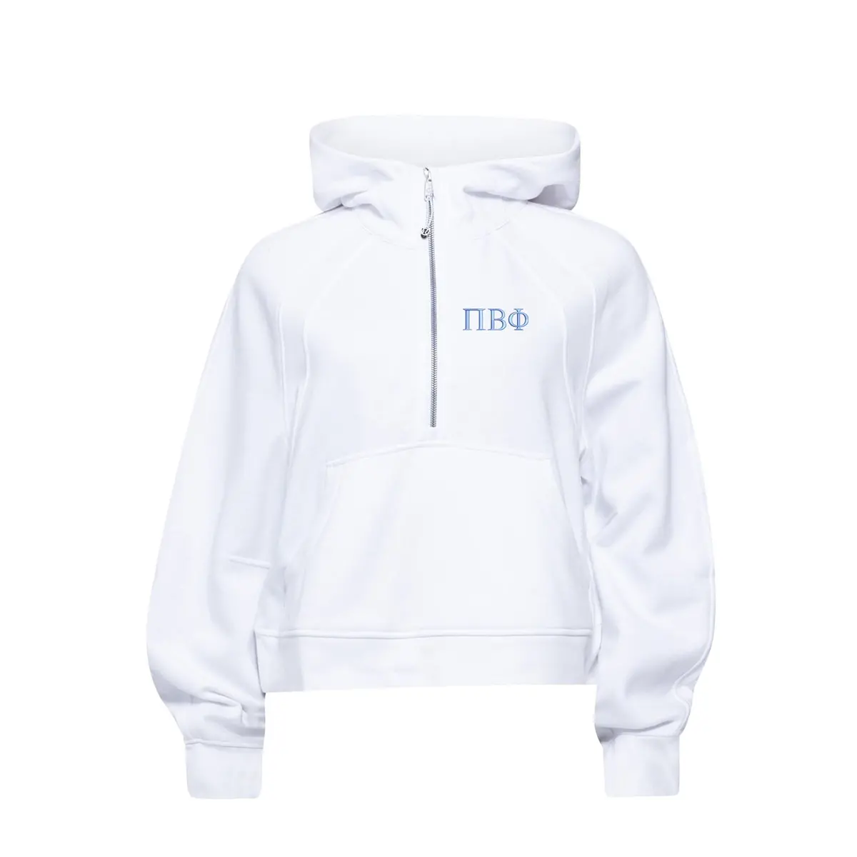 Pi Beta Phi Lululemon Scuba Oversized Half-Zip Hoodie - White 1