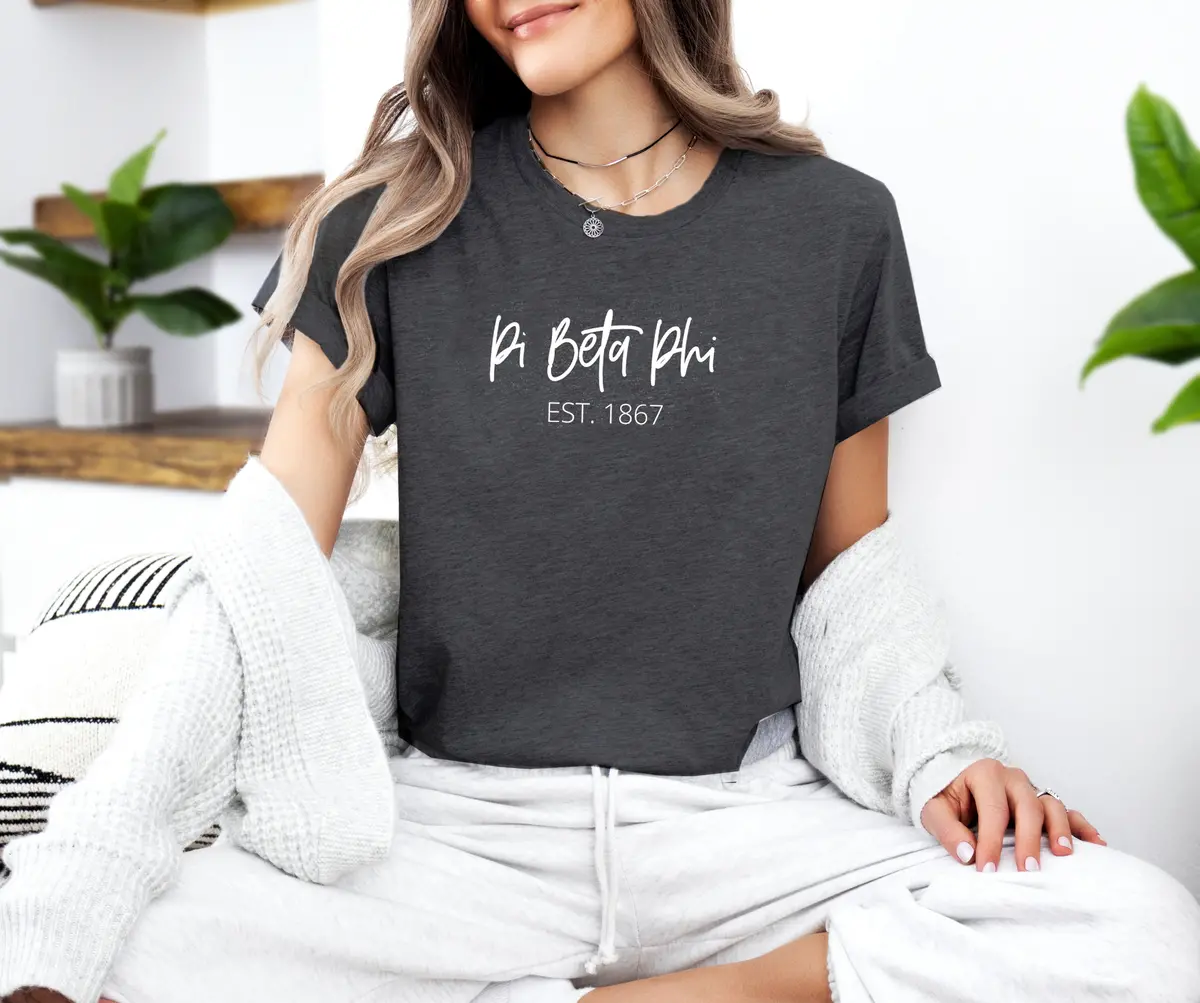Pi Beta Phi Short Sleeve T-Shirt - Golden Tee 1