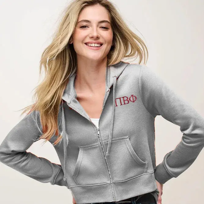 Pi Beta Phi Zip Up Hoodie 1