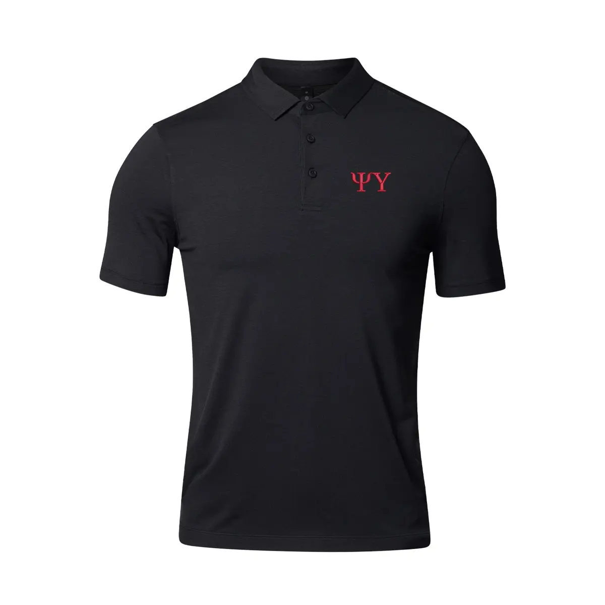 Psi Upsilon Lululemon Evolution Short-Sleeve Polo - Black 1