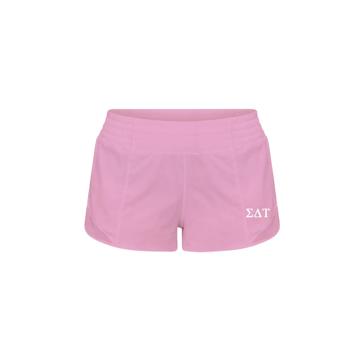 Sigma Delta Tau Lululemon Hotty Hot High-Rise Lined Short 2.5" - Pink Frosting 1