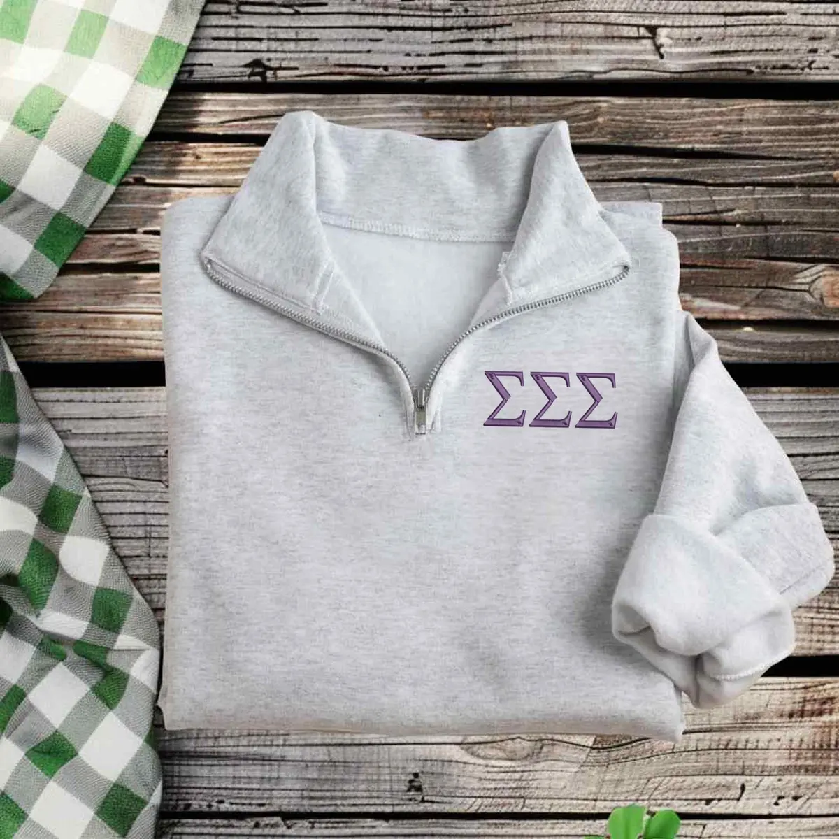 Sigma Sigma Sigma Qzip Sweatshirt 1