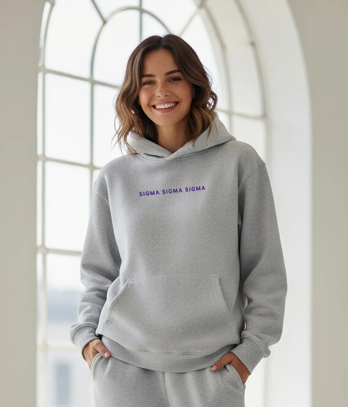 Sigma Sigma Sigma Fave Fit Hoodie - Wordmark 1