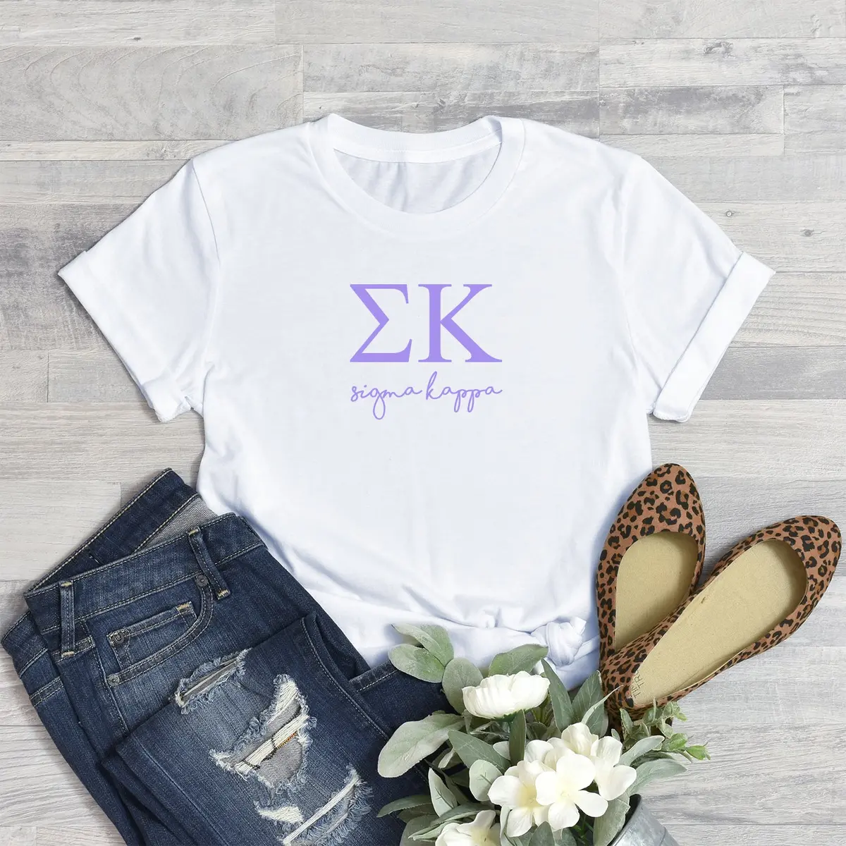Sigma Kappa Short Sleeve T-Shirt - Shorelines Tee 1