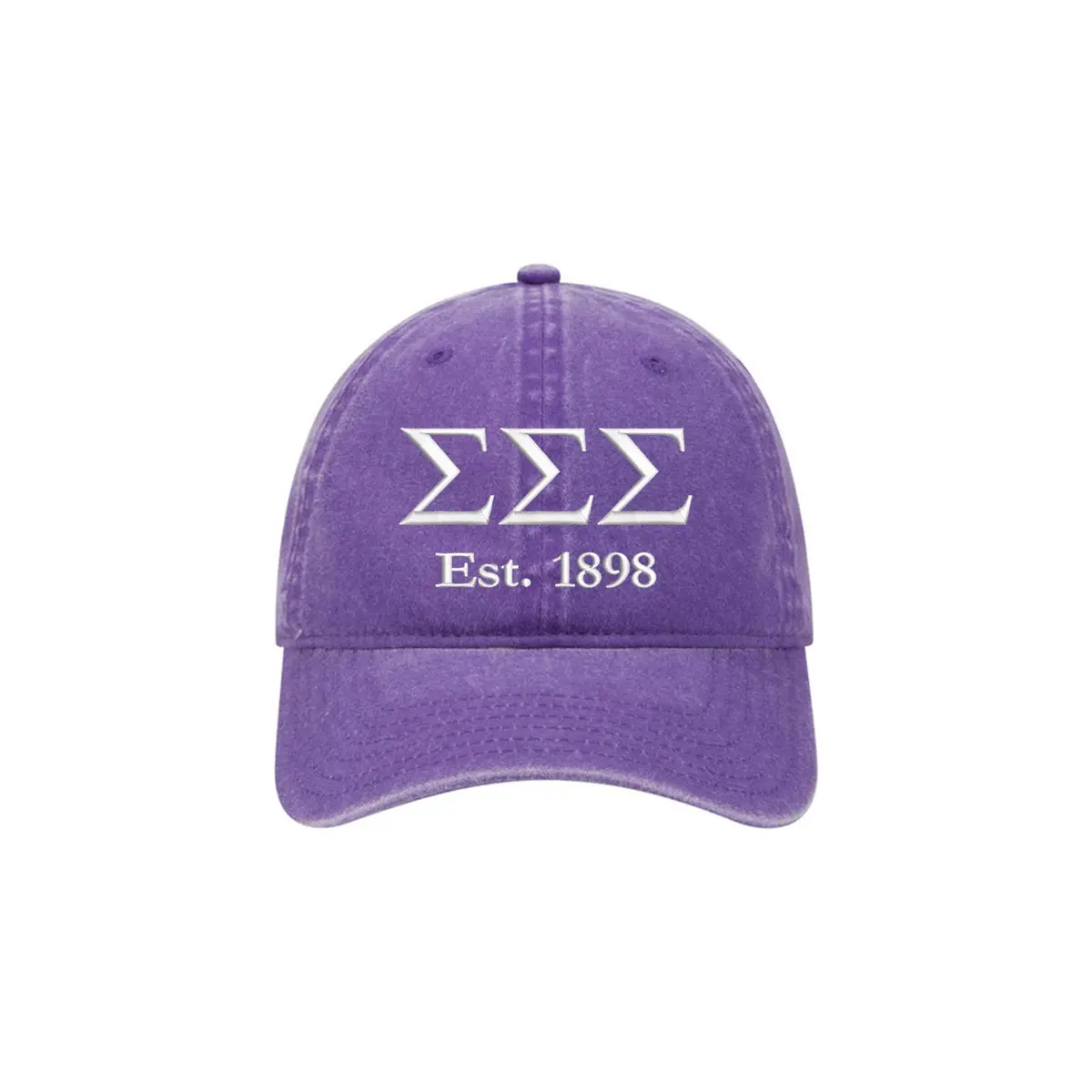 Sigma Sigma Sigma Beach Washed Hat 1