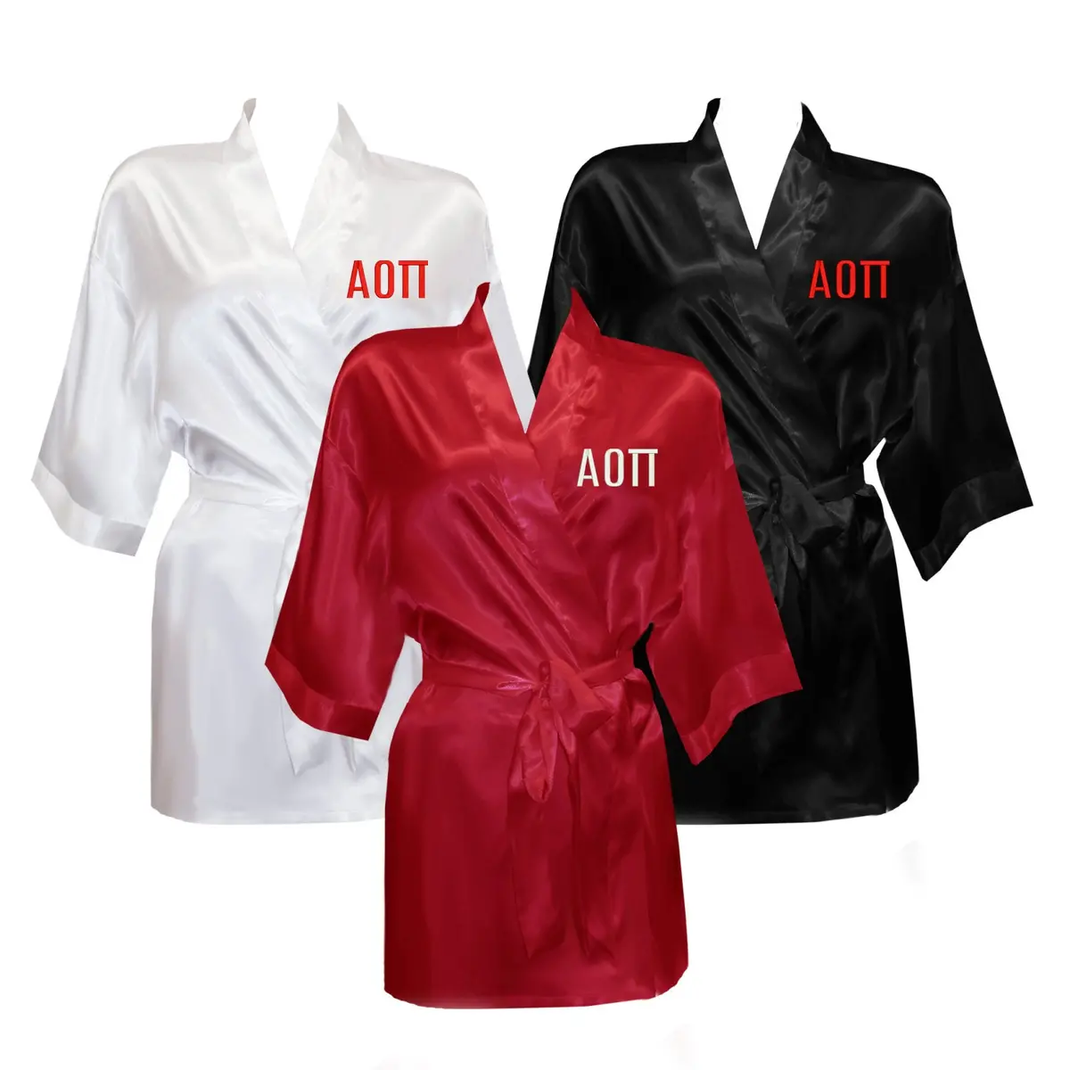Alpha Omicron Pi Satin Robe 1