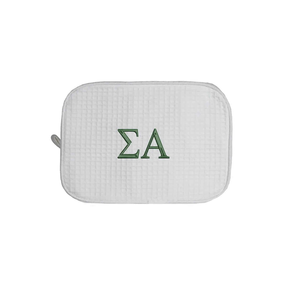 Sigma Alpha Waffle Weave Cosmetic Bag 1