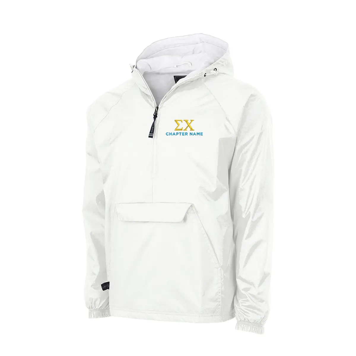 Sigma Chi Lined Windbreaker - Chapter Name 1