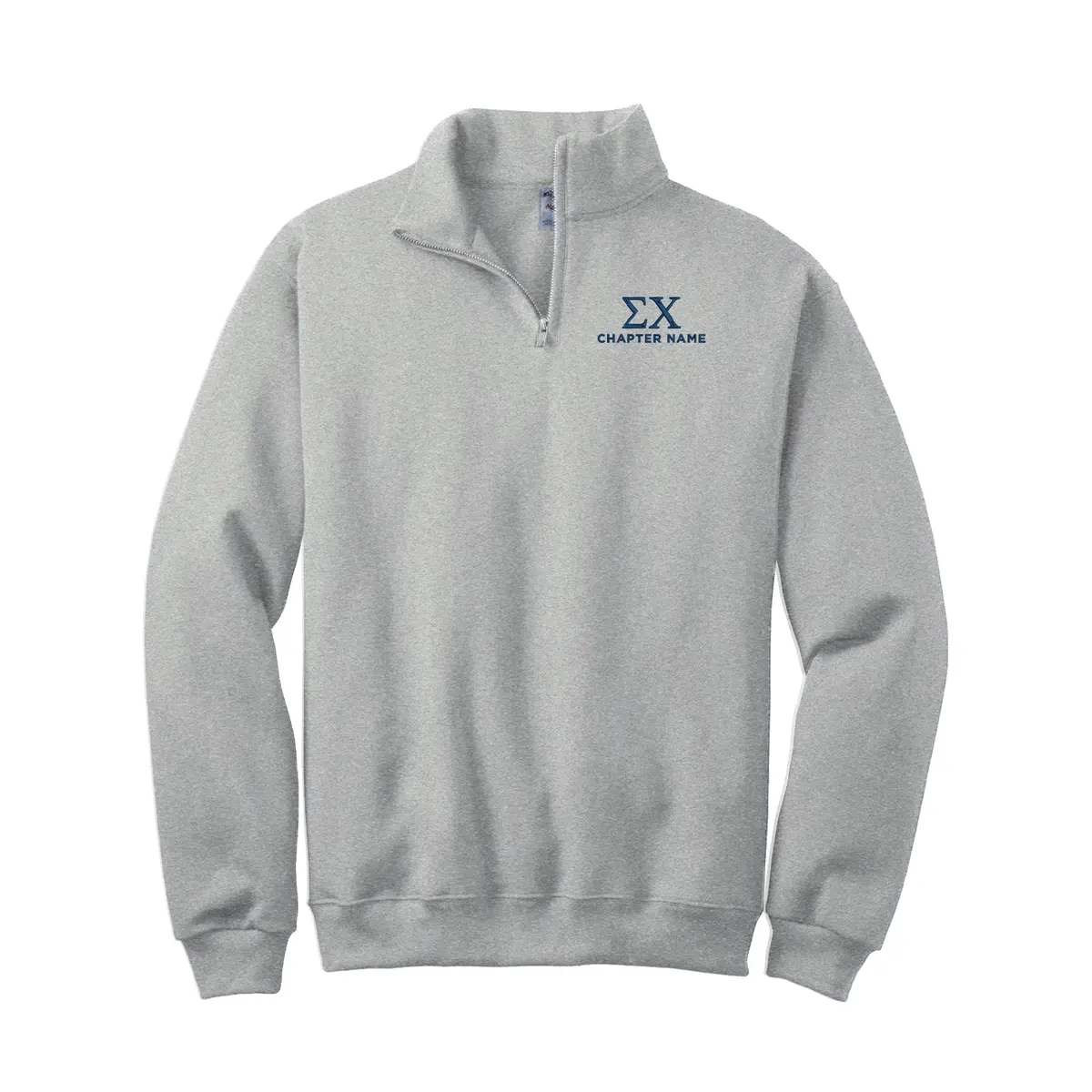 Sigma Chi Quarter Zip Sweatshirt - Chapter Name 1