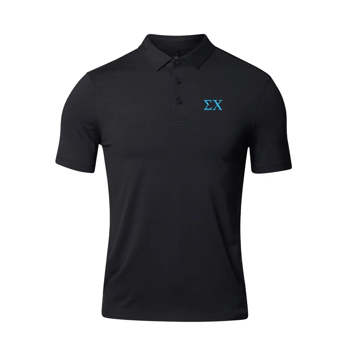 Sigma Chi Lululemon Evolution Short-Sleeve Polo - Black 1
