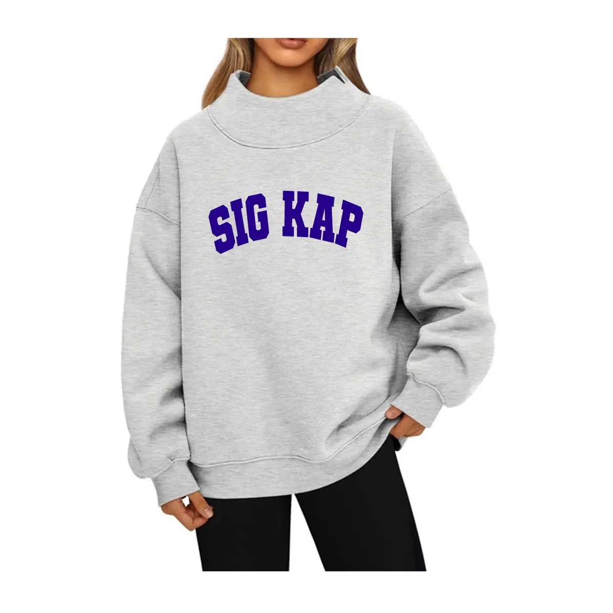 Sigma Kappa Mock Neck Sweatshirt - Sig Kap 1
