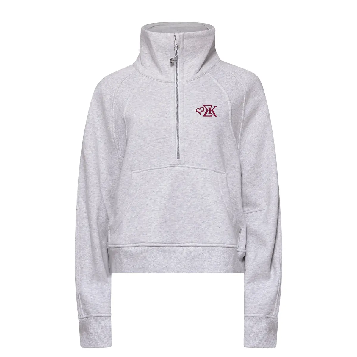 Sigma Kappa Lululemon Scuba Oversized Funnel-Neck Half Zip New Sk Logo 1