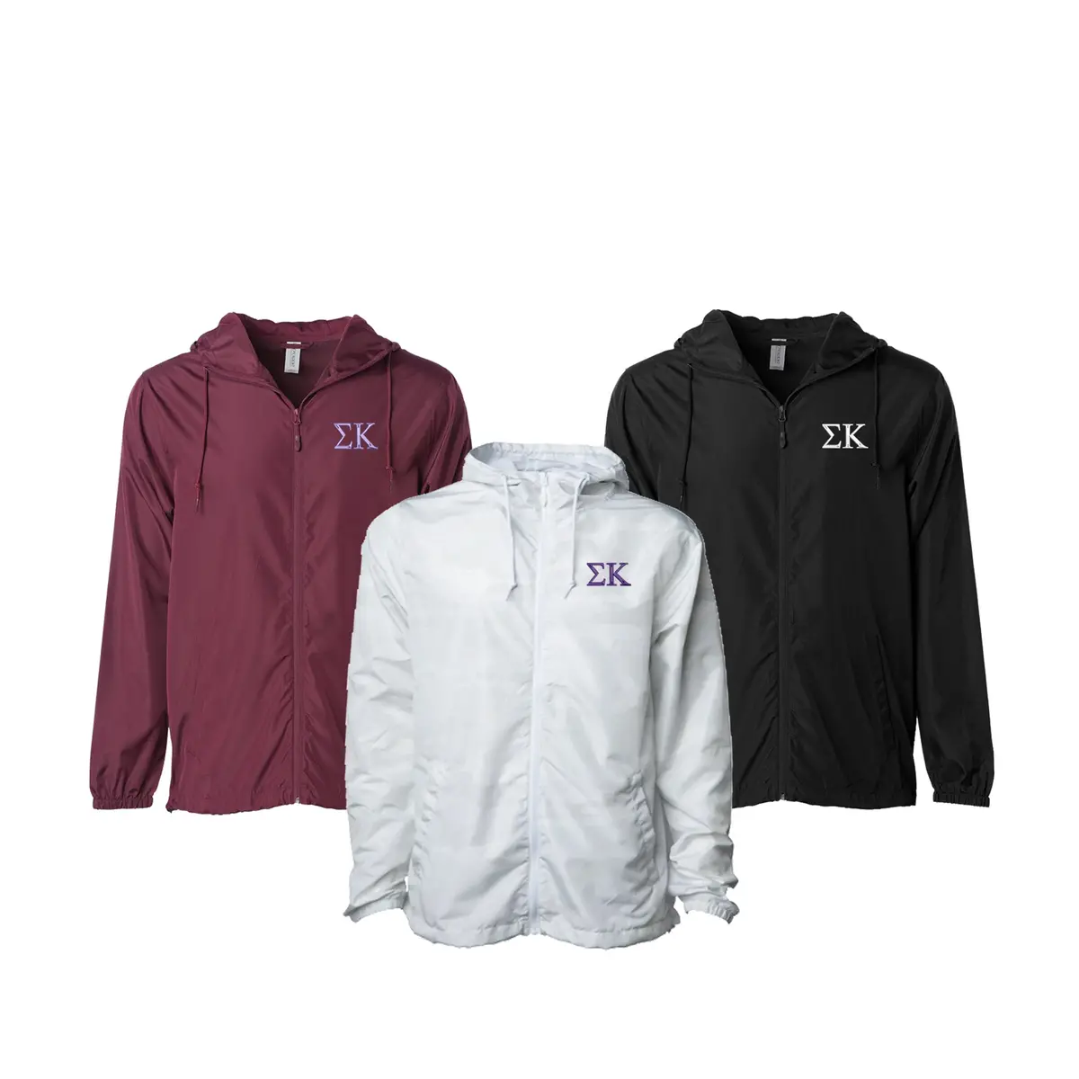 Sigma Kappa Windbreaker Jacket - Letters 1