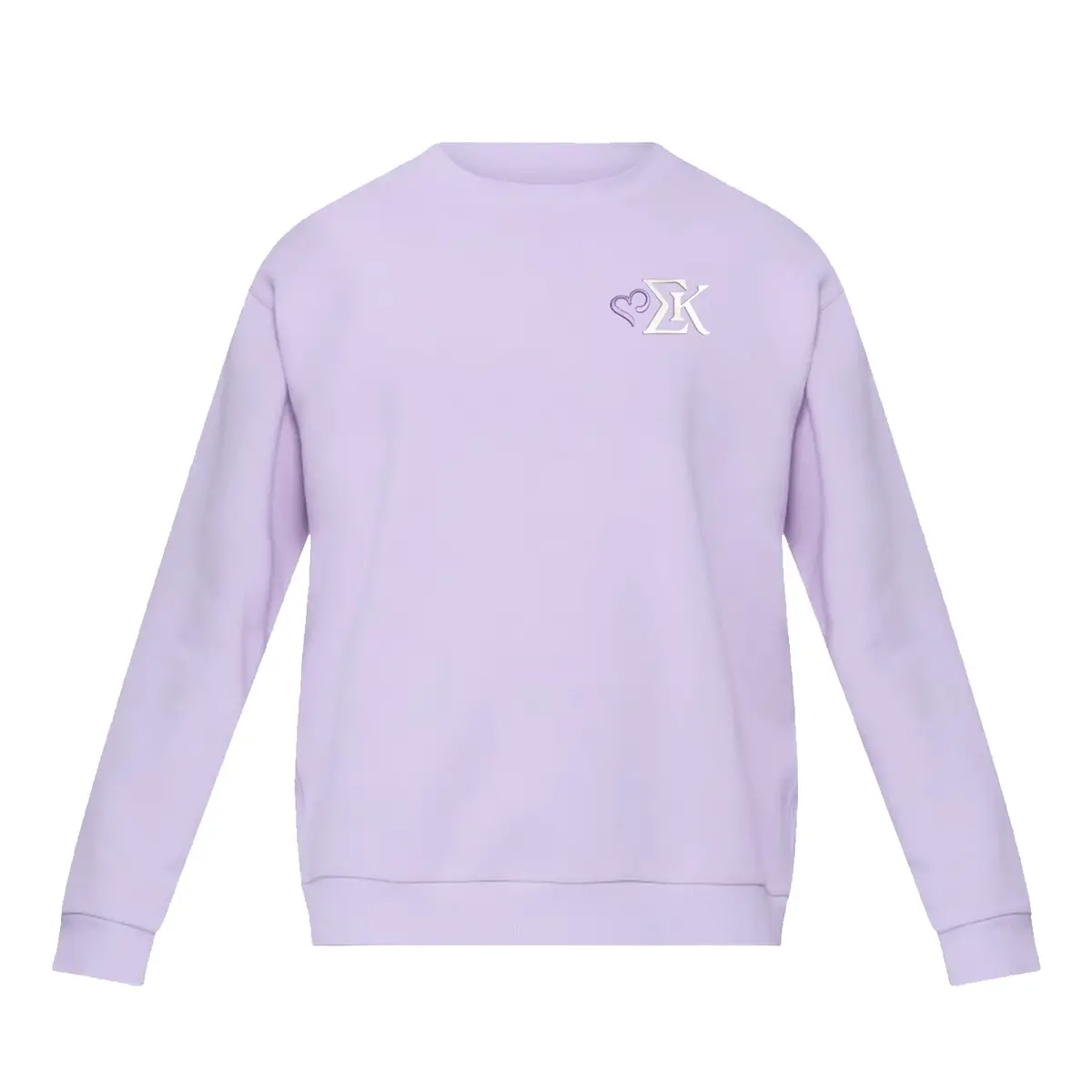 Sigma Kappa Lululemon Steady State Crew - Lavender Frost Sk Logo 1