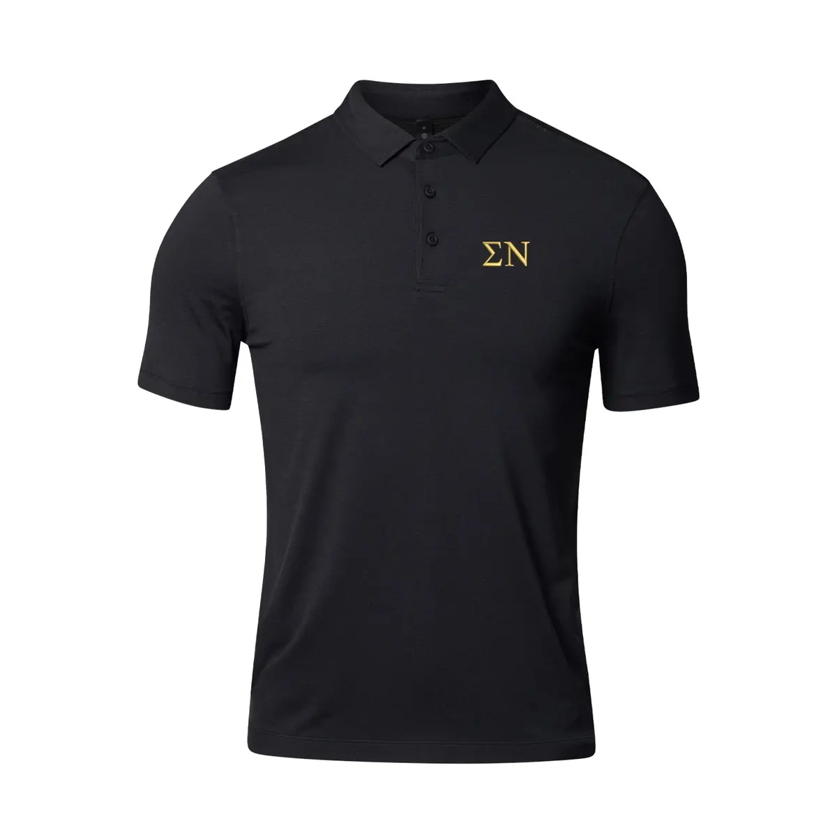 Sigma Nu Lululemon Evolution Short-Sleeve Polo - Black 1