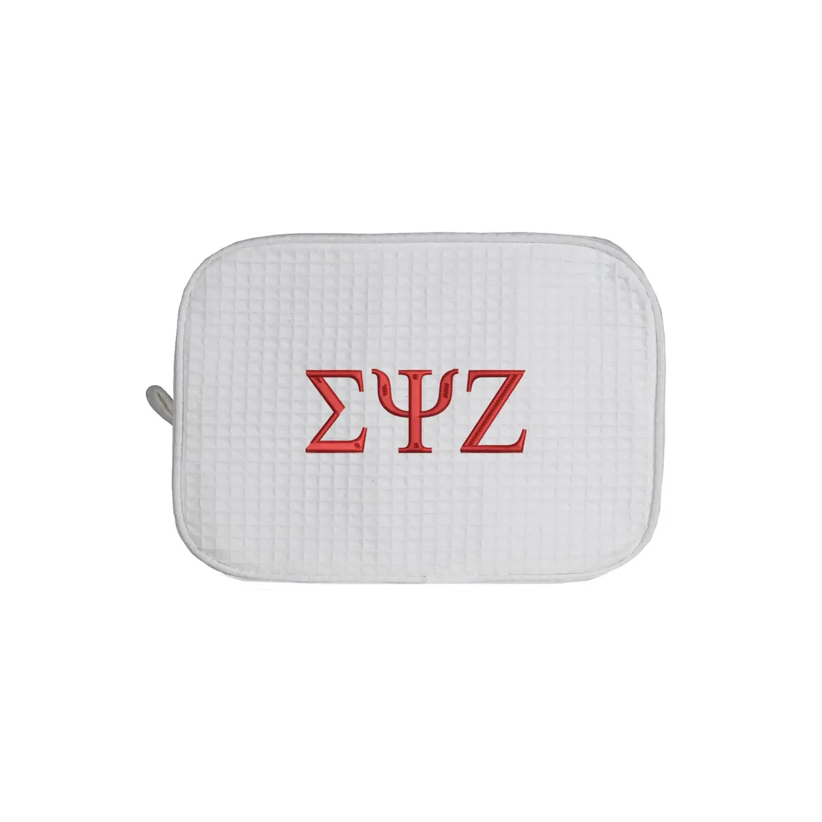 Sigma Psi Zeta Waffle Weave Cosmetic Bag 1