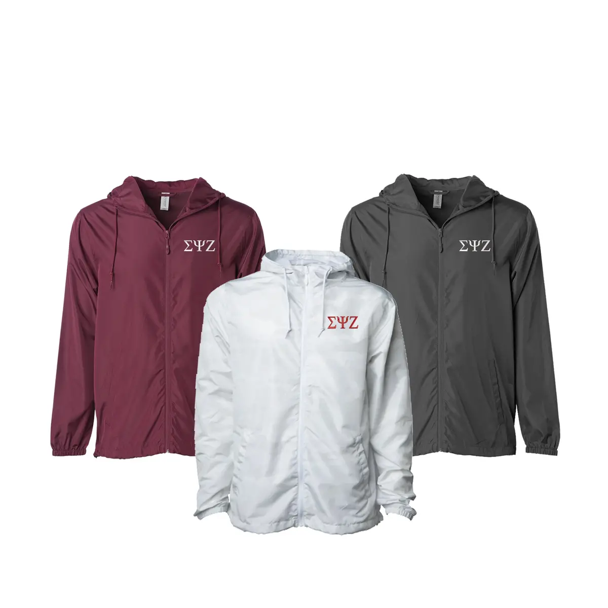Sigma Psi Zeta Windbreaker Jacket - Letters 1