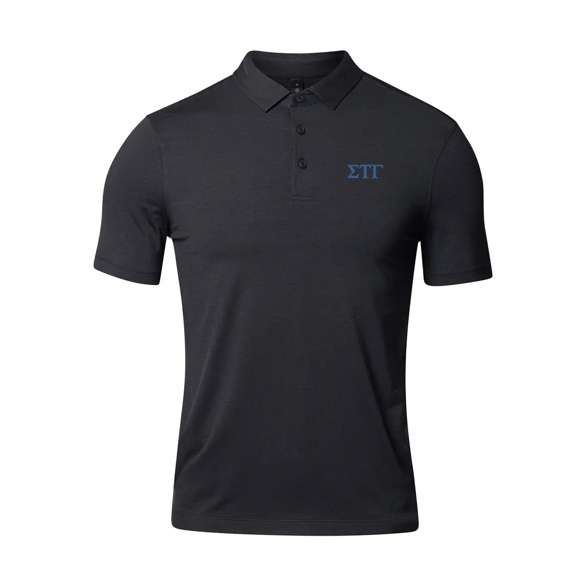 Sigma Tau Gamma Lululemon Evolution Short-Sleeve Polo - Black 1