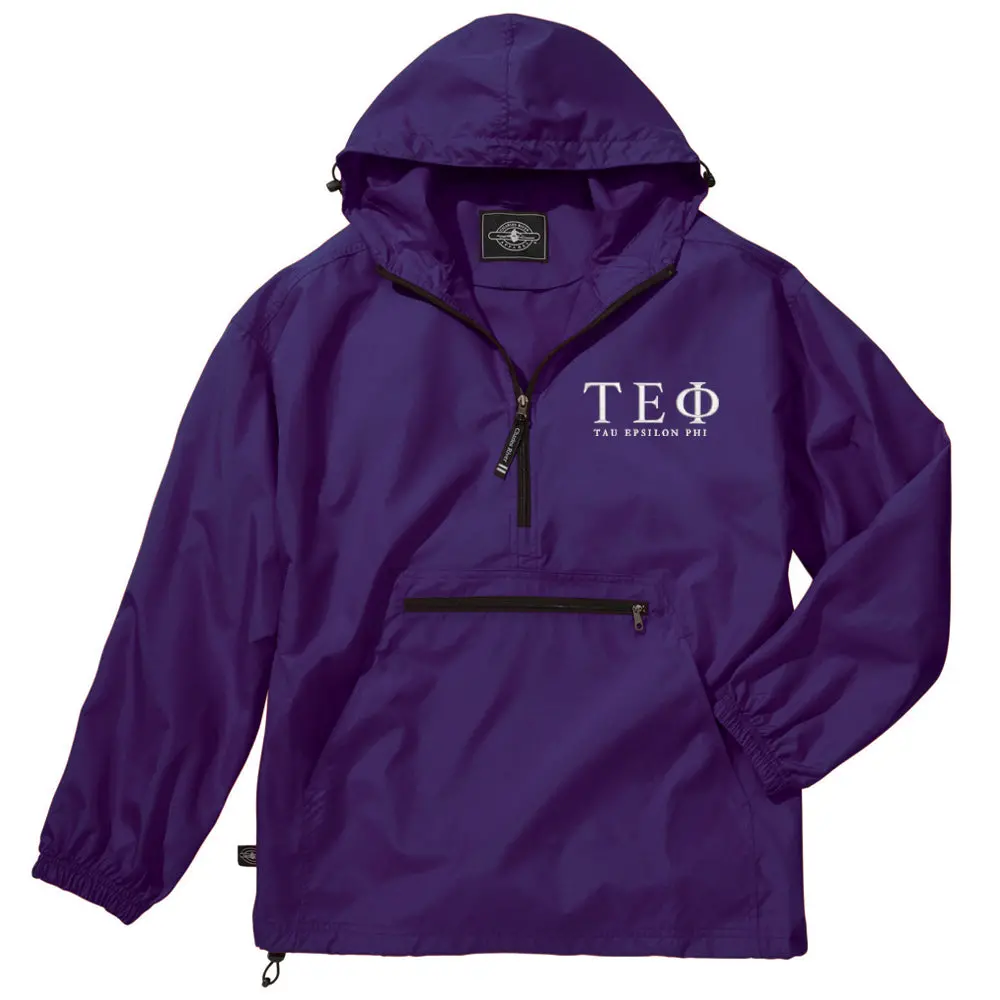 Tau Epsilon Phi Classic Solid Lightweight Pullover Windbreaker 1