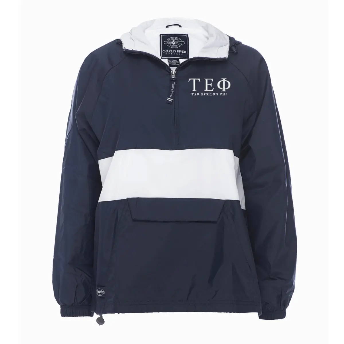 Tau Epsilon Phi Rugby Striped Lined Windbreaker 1