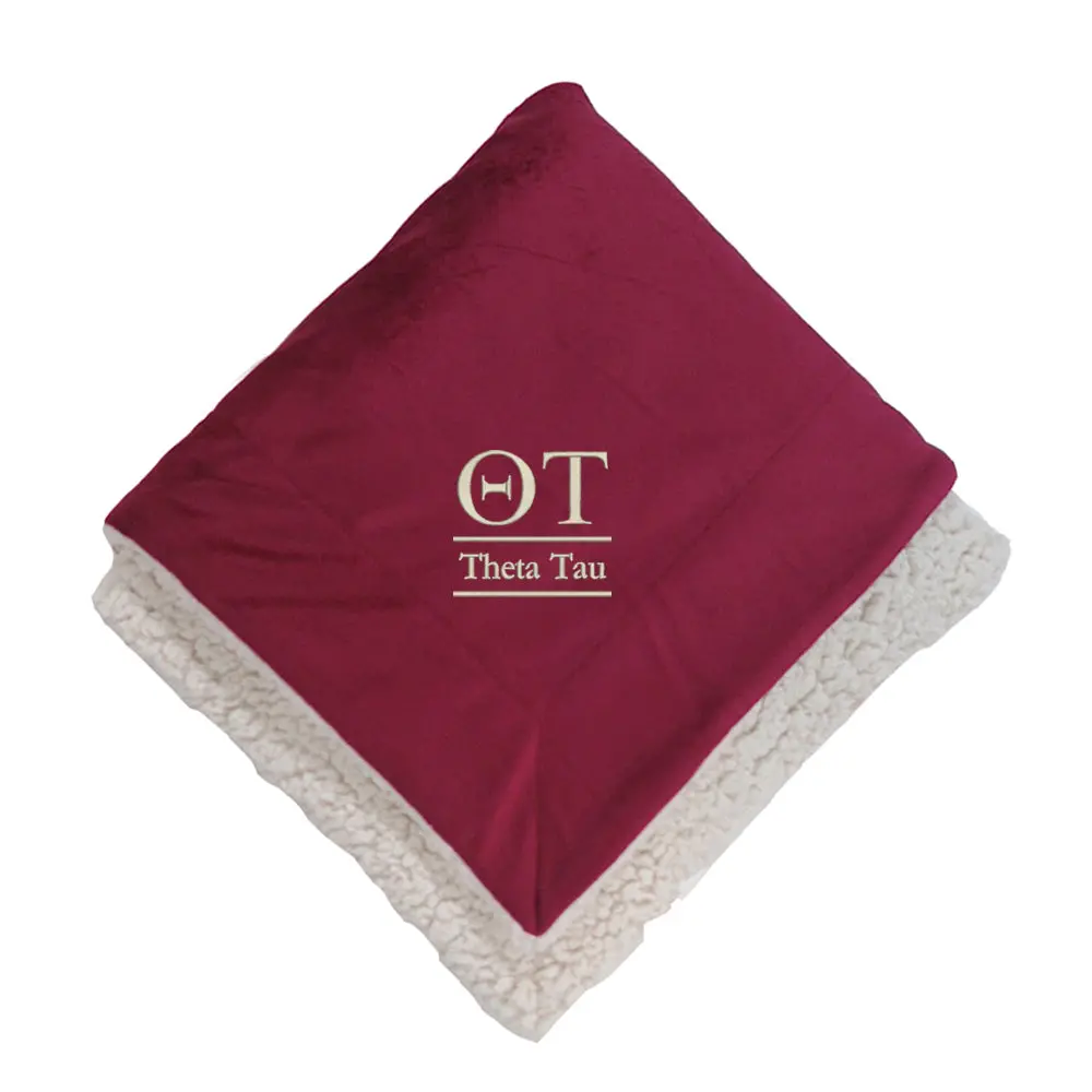 Theta Tau Sherpa Lined Blanket 1