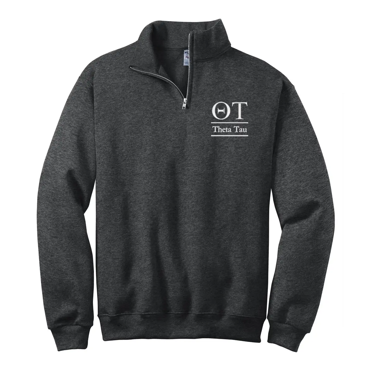 Theta Tau Quarter Zip Pullover Sweatshirt 1