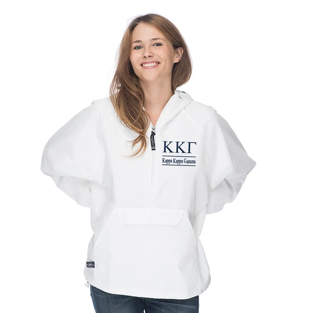 Kappa Kappa Gamma Classic Solid Pullover Windbreaker - Lined 1
