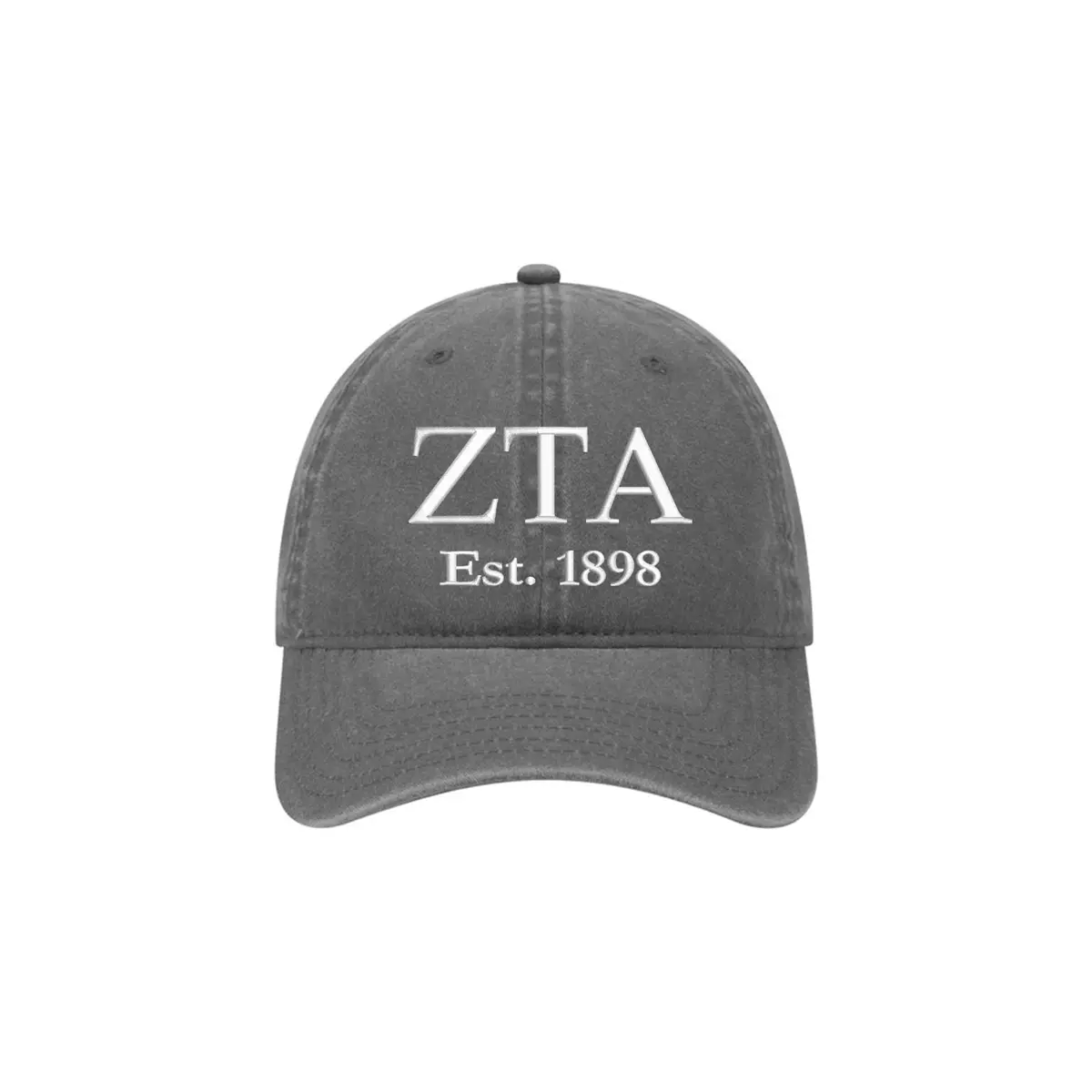 Zeta Tau Alpha Beach Washed Hat 1