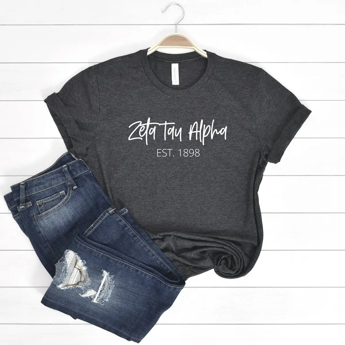 Zeta Tau Alpha Short Sleeve T-Shirt - Golden Tee 1