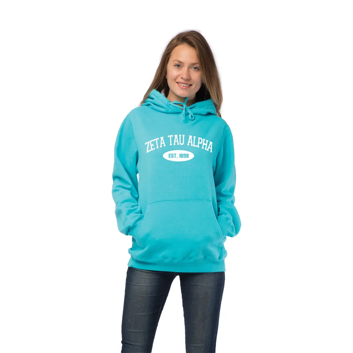 Zeta Tau Alpha Hooded Pullover Vintage Sweatshirt 2