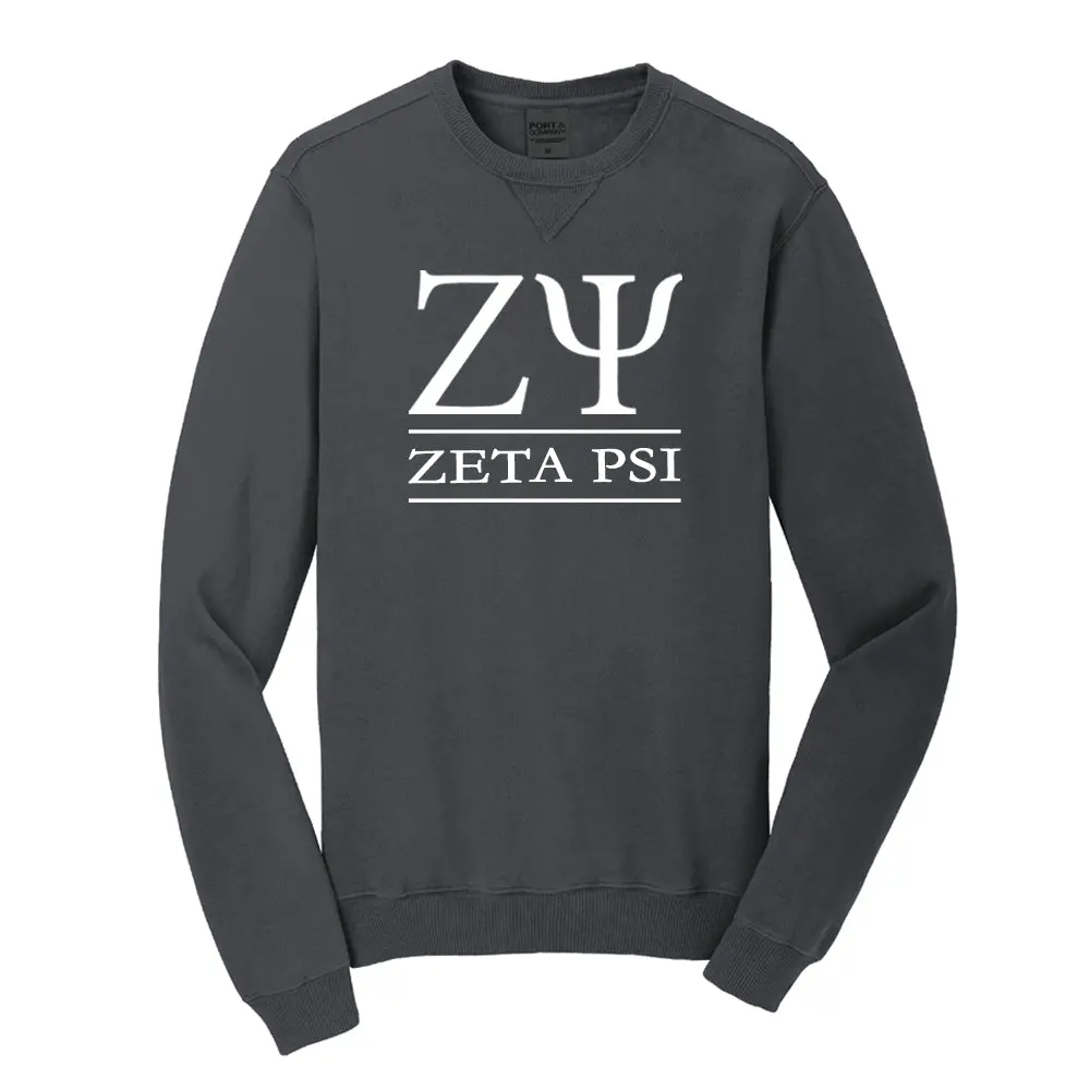 Zeta Psi Beach Washed Crewneck Sweatshirt 1