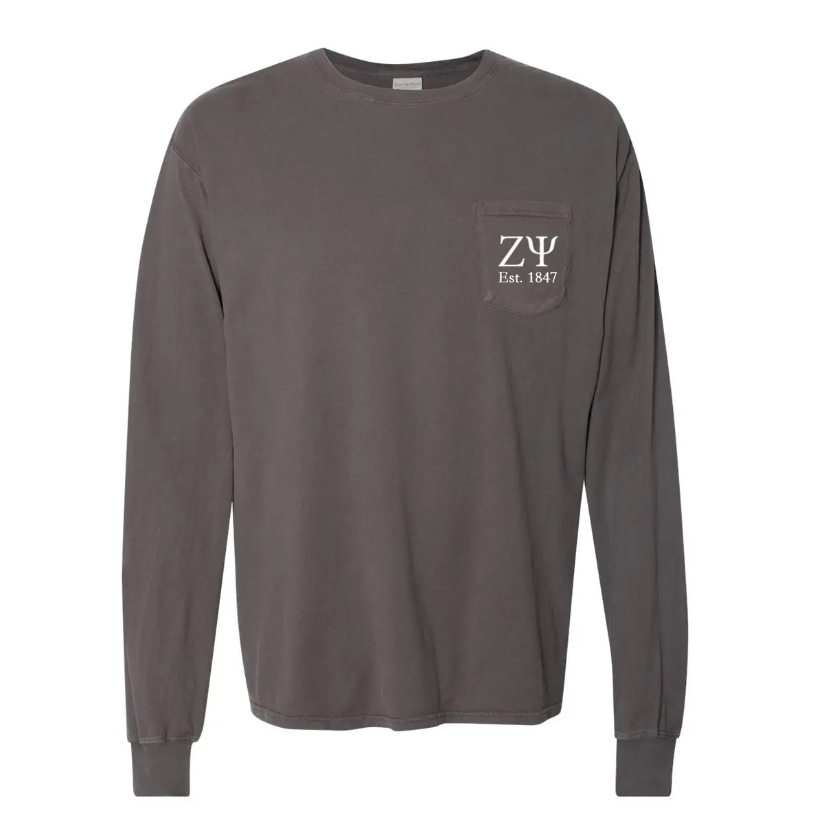 Zeta Psi Long Sleeve Pocket Tee 1