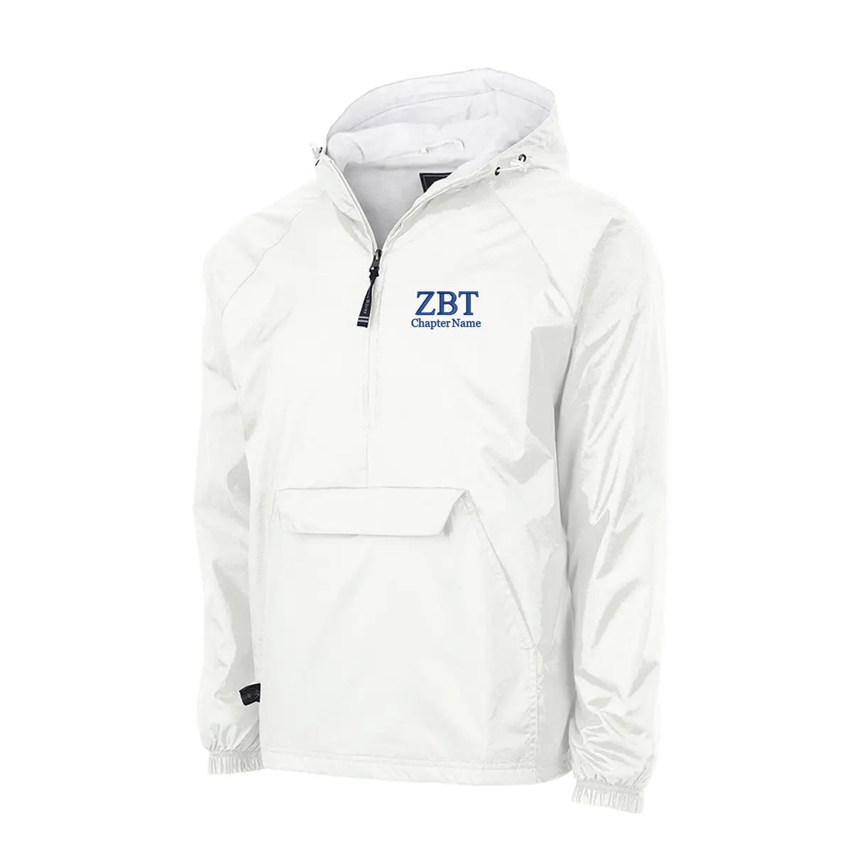 Zeta Beta Tau Flannel Lined Windbreaker - Chapter Name 1