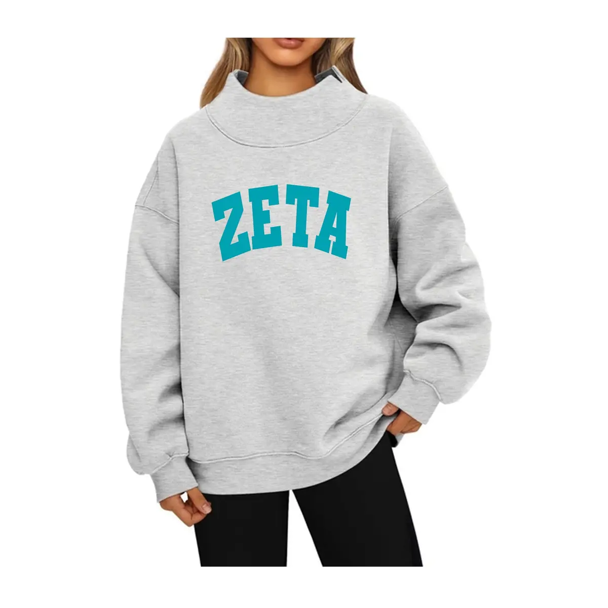 Sorority Mock Neck Sweatshirt  - All Houses Available 1