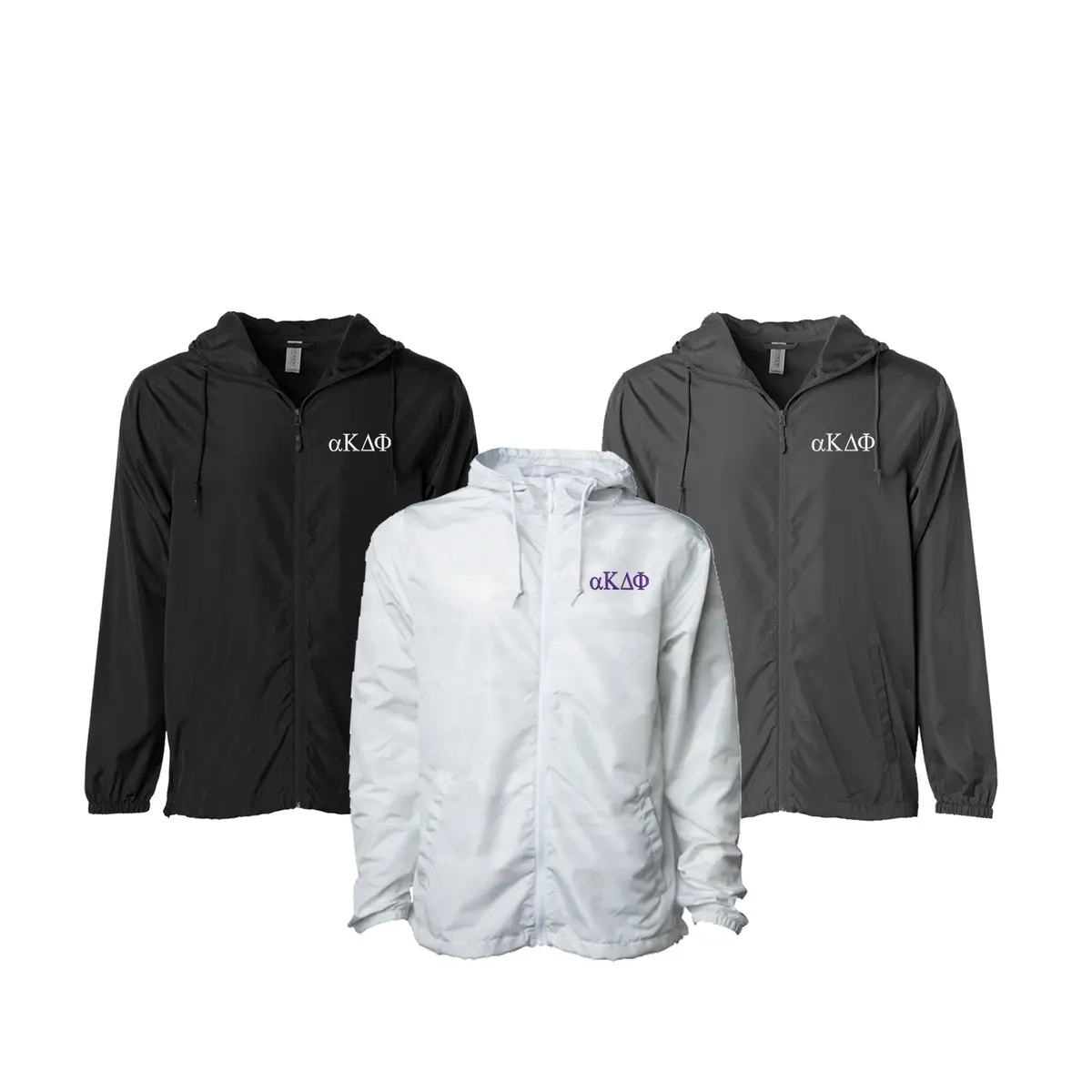 Alpha Kappa Delta Phi Windbreaker Jacket - Letters 1
