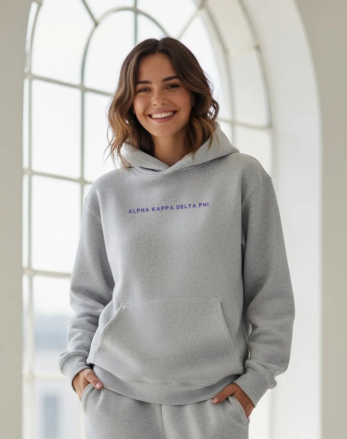 Alpha Kappa Delta Phi Fave Fit Hoodie - Wordmark 1