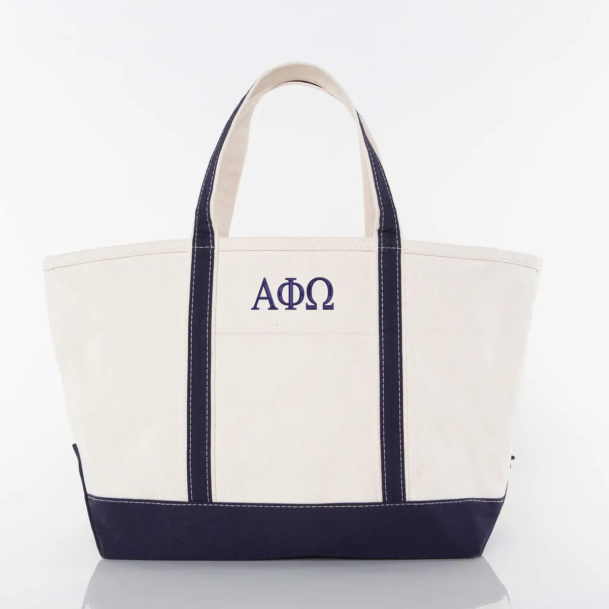 Alpha Phi Omega Large Canvas Tote Bag 1