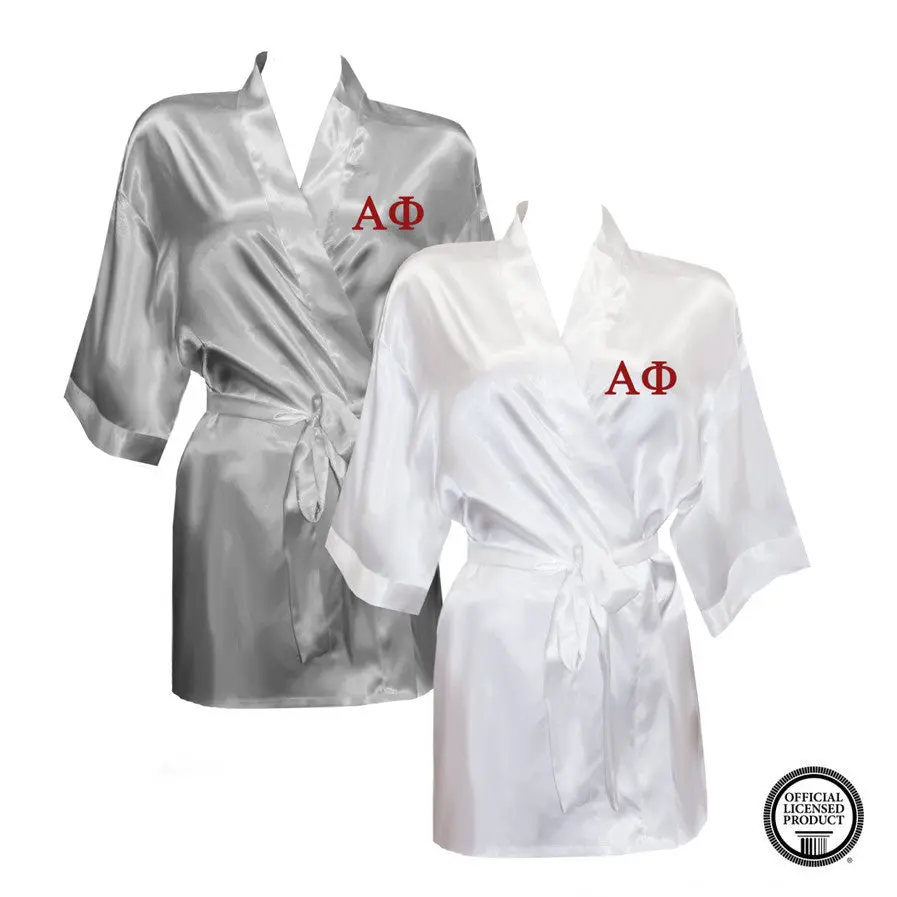 Alpha Phi Satin Robe 1