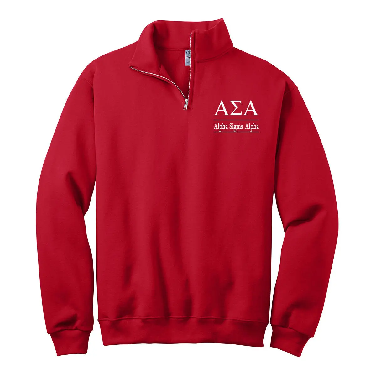 Alpha Sigma Alpha Quarter Zip Pullover 1