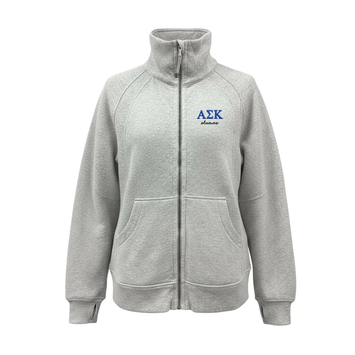 Alpha Sigma Kappa Alumna Lululemon Long Scuba Oversized Funnel - Full-Zip 1