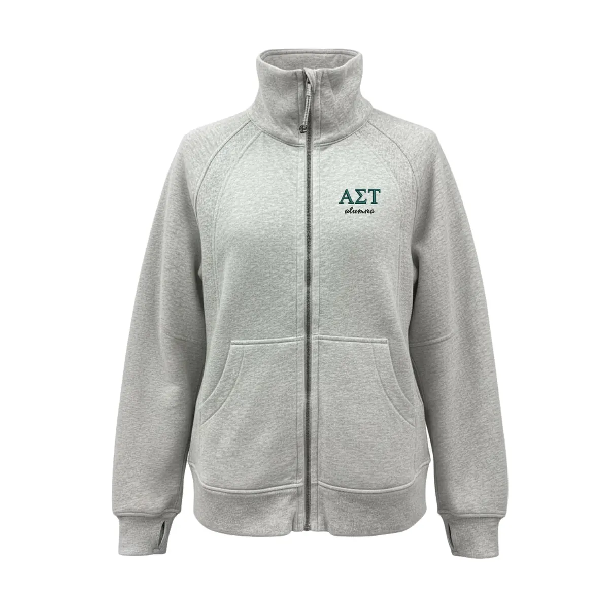Alpha Sigma Tau Alumna Lululemon Long Scuba Oversized Funnel - Full-Zip 1