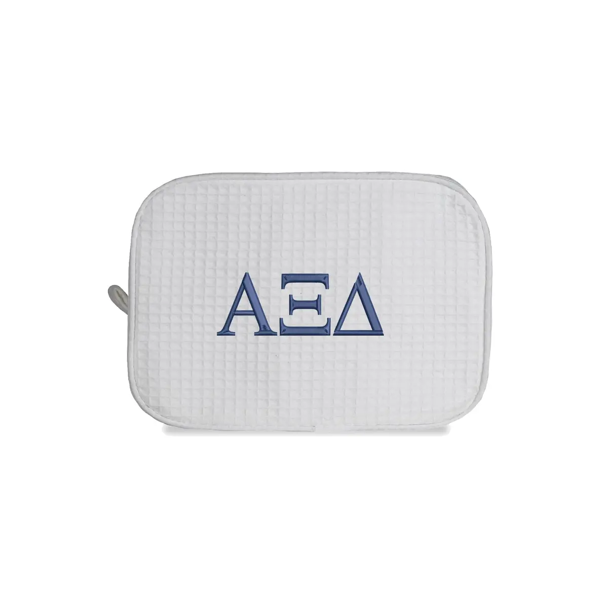 Alpha Xi Delta Waffle Weave Cosmetic Bag 1