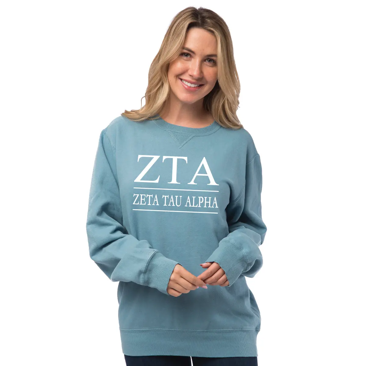 Zeta Tau Alpha Vintage Color Crewneck Sweatshirt 1
