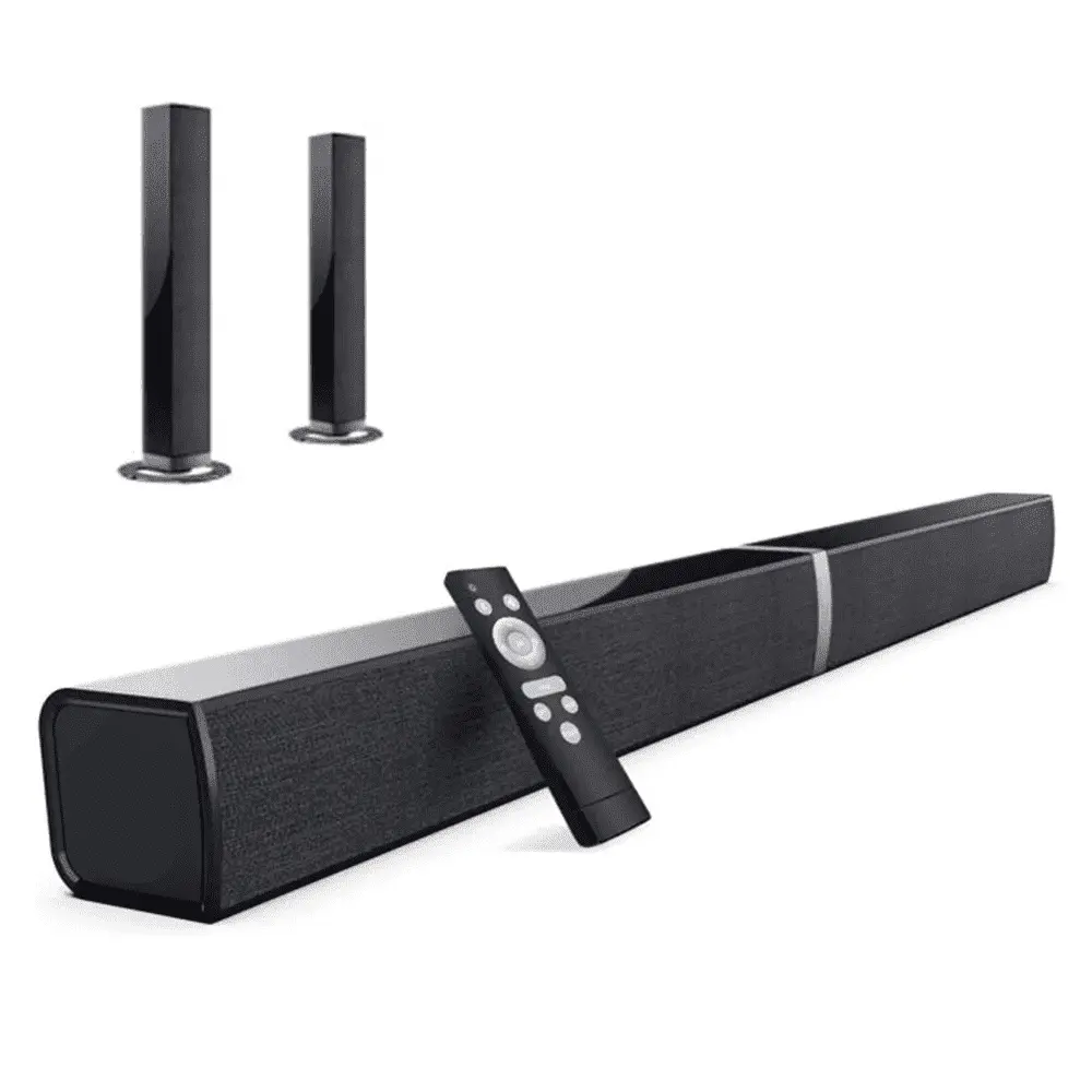 Bluetooth Sound Bar For Tv, 50W Sound Bar With 4 Drivers And Remote Control, Home Audio Tv Speakers Sound Bar With Arc/Optical/Aux Connect 1