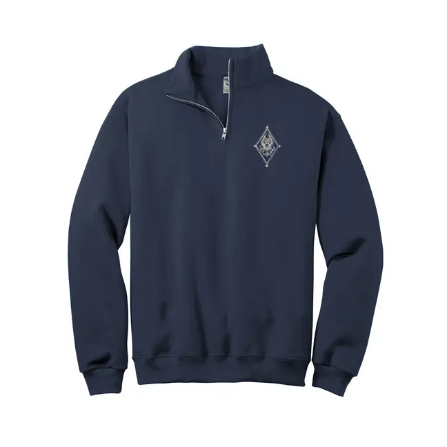 Pi Beta Phi Quarter Zip Pullover With Crest 1