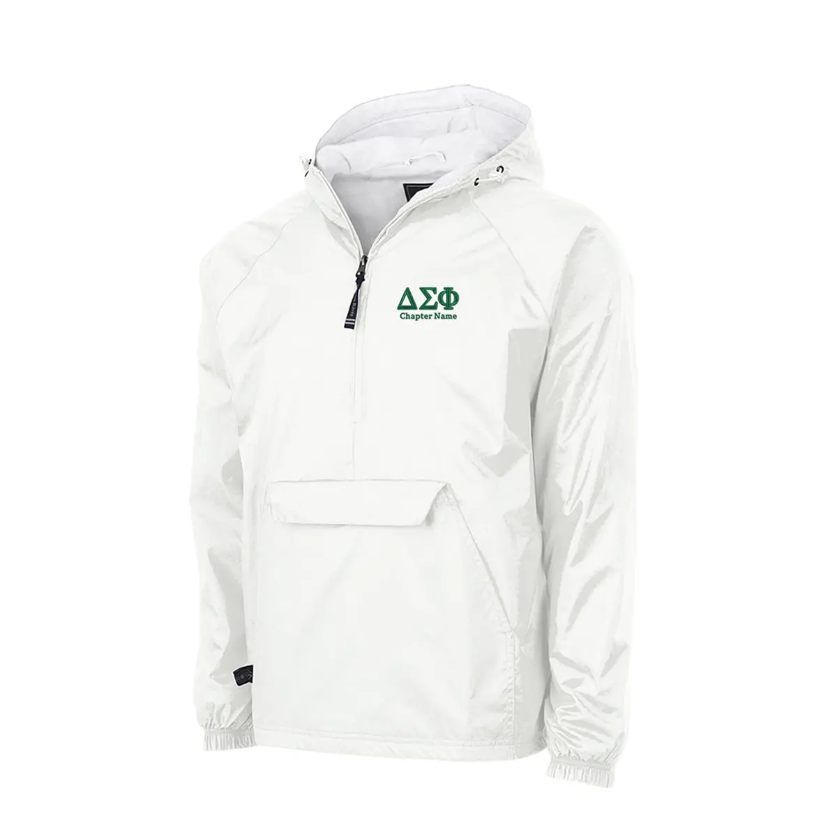 Delta Sigma Phi Flannel Lined Windbreaker - Chapter Name 1