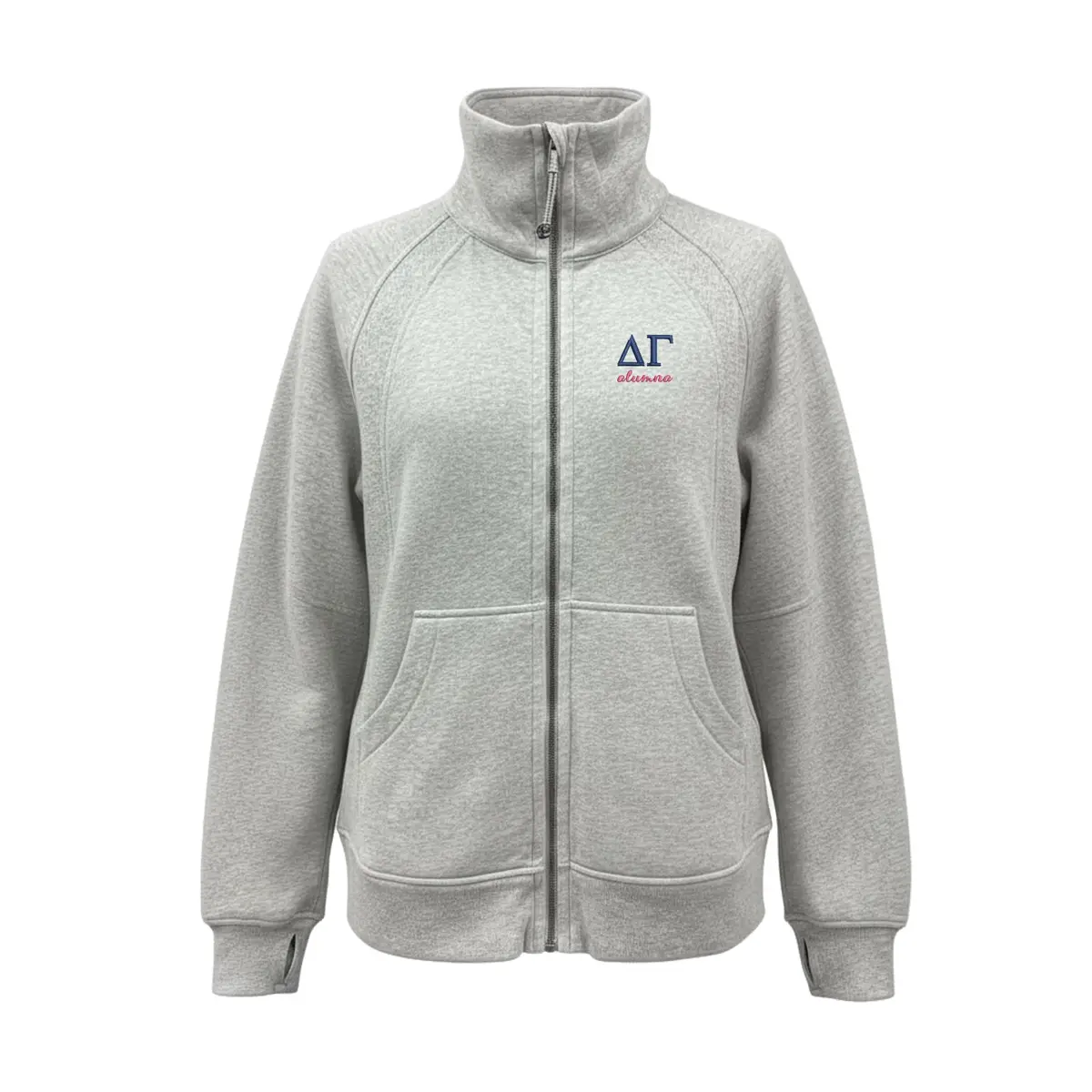 Delta Gamma Alumna Lululemon Long Scuba Oversized Funnel - Full-Zip 1